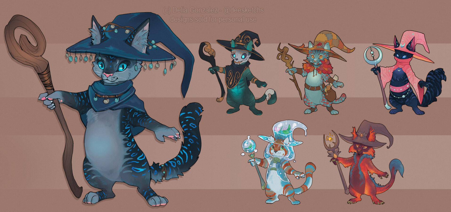 Character Designs –sold for Personal Use